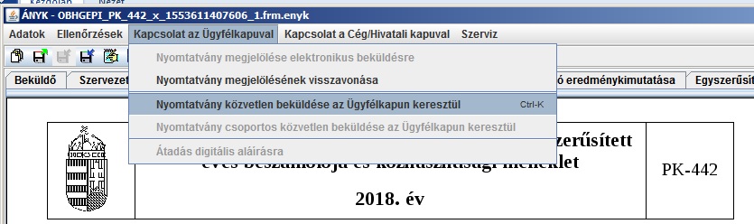 Ügyfélkapuval