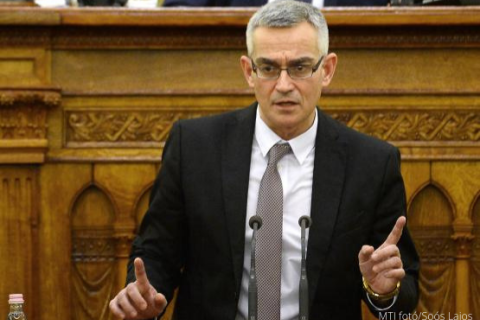 Dr. Senyei György beszél a Parlamentben