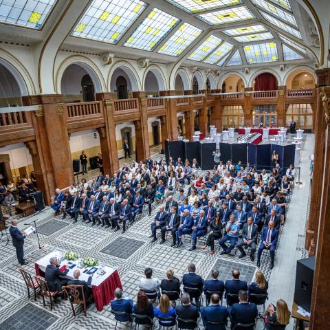 Az elismerések ünnepélyes átadására a Bíróságok Napján került sor Budapesten (Fotó: OBT) 